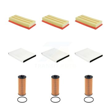 3x Air + 3x Cabin + 3x Engine Cartridge Oil Filter (9 Total) Kit For Mercedes-Benz GLC63 KFM-105170