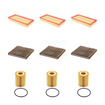 3x Air + 3x Cabin + 3x Engine Cartridge Oil Filter (9 Total) Kit For Land Rover Range KFM-105172