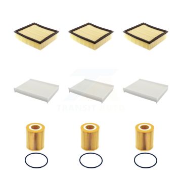 3x Air + 3x Cabin + 3x Engine Cartridge Oil Filter (9 Total) Kit For Ford F-150 3.0L KFM-105174