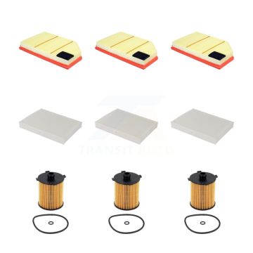 3x Air + 3x Cabin + 3x Engine Cartridge Oil Filter (9 Total) Kit For Volvo XC60 S60 V60 KFM-105181
