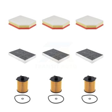 3x Air + 3x Cabin + 3x Engine Cartridge Oil Filter (9 Total) Kit For Volvo XC60 XC90 S60 KFM-105183