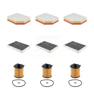3x Air + 3x Cabin + 3x Engine Cartridge Oil Filter (9 Total) Kit For Volvo XC60 S60 KFM-105185