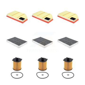 3x Air + 3x Cabin + 3x Engine Cartridge Oil Filter (9 Total) Kit For Volvo S60 KFM-105187