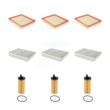 3x Air + 3x Cabin + 3x Engine Cartridge Oil Filter (9 Total) Kit For BMW 328d xDrive KFM-105189