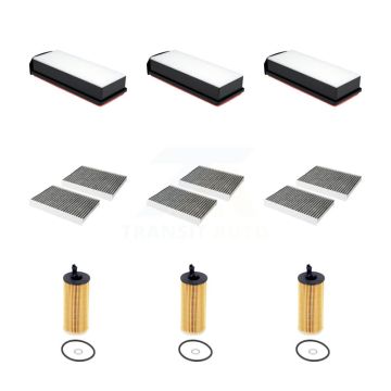 3x Air + 3x Cabin + 3x Engine Cartridge Oil Filter (9 Total) Kit For BMW 535d xDrive 3.0L KFM-105190