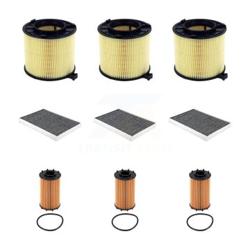 3x Air + 3x Cabin + 3x Engine Cartridge Oil Filter (9 Total) Kit For Audi SQ5 S5 RS5 S4 KFM-105192