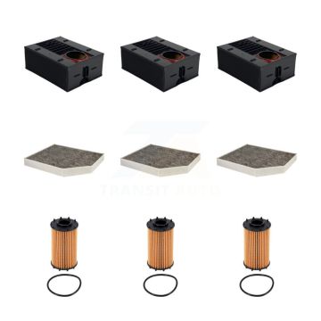 3x Air + 3x Cabin + 3x Engine Cartridge Oil Filter (9 Total) Kit For Porsche Macan 3.0L KFM-105196