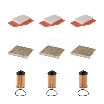 3x Air + 3x Cabin + 3x Engine Cartridge Oil Filter (9 Total) Kit For Chevrolet Malibu KFM-105205
