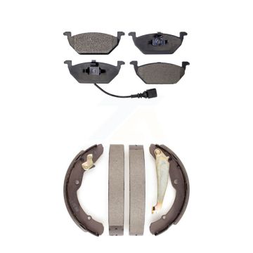 Front Rear Semi-Metallic Brake Pads And Drum Shoes Kit For Volkswagen Jetta KFN-100132