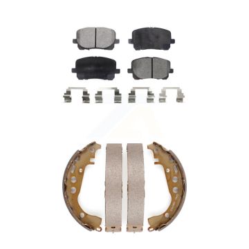 Front Rear Semi-Metallic Brake Pads And Drum Shoes Kit For Toyota Corolla KFN-100187