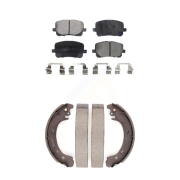 Front Rear Semi-Metallic Brake Pads And Drum Shoes Kit For Toyota Corolla KFN-100190