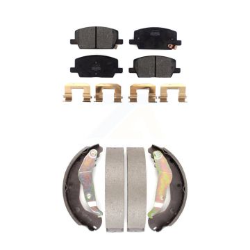 Front Rear Semi-Metallic Brake Pads And Drum Shoes Kit For Chevrolet Trax KFN-100228
