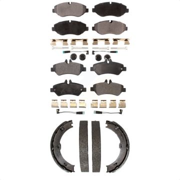 Front Rear Semi-Metallic Brake Pads And Parking Shoes Kit For Sprinter 2500 Mercedes-Benz KFN-100769