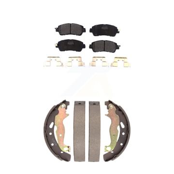 Front Rear Semi-Metallic Brake Pads And Drum Shoes Kit For Toyota Yaris iA Scion KFN-100782