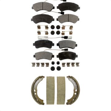 Front Rear Semi-Metallic Brake Pads And Parking Shoe Kit For Ram ProMaster 2500 3500 1500 KFN-100867