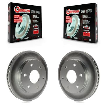 Front Coat Brake Rotor Pair For Chevrolet GMC Silverado 1500 Sierra Avalanche Yukon Savana KG-100017