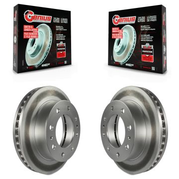 Front Coat Brake Rotor Pair For GMC Chevrolet Sierra 2500 HD Silverado Savana Express 3500 KG-100018