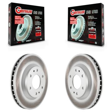 Front Coated Brake Rotor Pair For GMC Envoy Chevrolet Trailblazer Oldsmobile Bravada Buick KG-100022