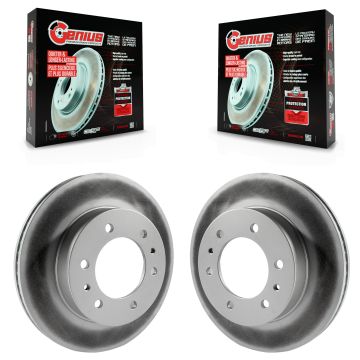 Front Coated Disc Brake Rotors Pair For Hummer H3 H3T KG-100038