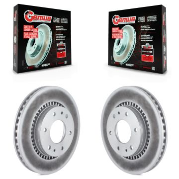 Front Coated Disc Brake Rotor Pair For Chevrolet Trailblazer GMC Envoy Buick Rainier Isuzu KG-100039