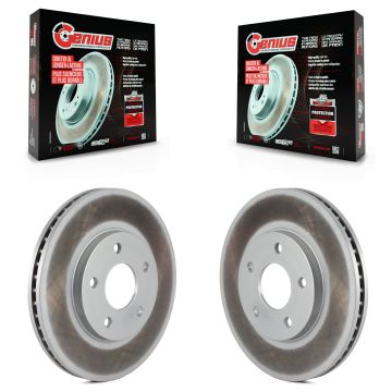 Front Coated Disc Brake Rotors Pair For Chevrolet HHR KG-100041