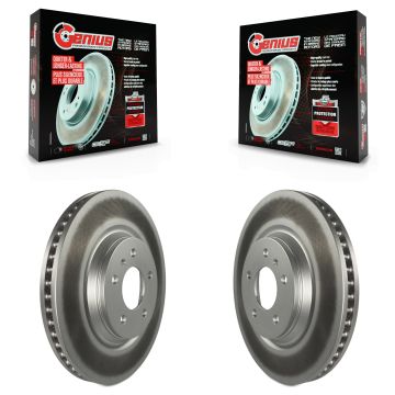 Front Coat Disc Brake Rotors Pair For Buick Lucerne Chevrolet Impala LaCrosse Cadillac DTS KG-100042
