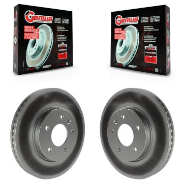 Front Coated Brake Rotor Pair For Chevrolet Equinox Pontiac Torrent Saturn Vue Suzuki XL-7 KG-100046