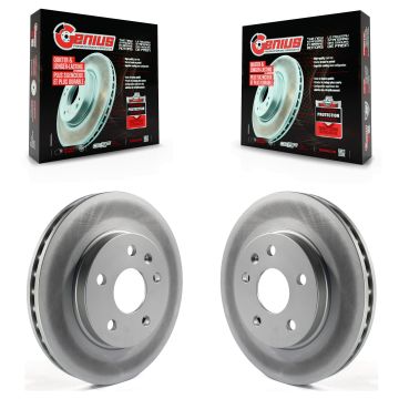 Front Coated Disc Brake Rotors Pair For Chevrolet Malibu Buick Regal LaCrosse Limited KG-100056