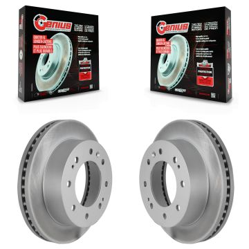 Front Coat Disc Brake Rotors Pair For GMC Chevrolet Sierra 2500 HD Silverado 3500 Suburban KG-100057