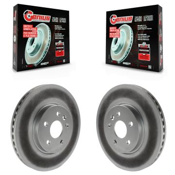 Front Coated Disc Brake Rotors Pair For Chevrolet Buick Encore Trax Sonic KG-100059
