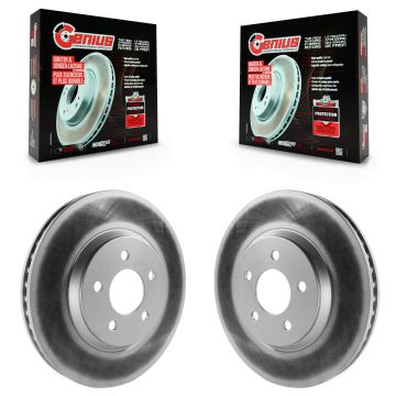 Front Coated Disc Brake Rotors Pair For Ford Mustang KG-100087