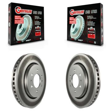 Front Coated Disc Brake Rotors Pair For Ford F-150 Expedition Lincoln Navigator KG-100091