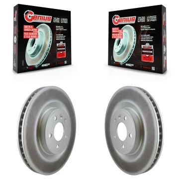 Front Coated Disc Brake Rotors Pair For Ford Mustang KG-100100