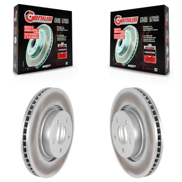 Front Coated Disc Brake Rotors Pair For Ford Mustang KG-100108
