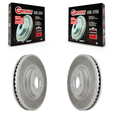 Front Coat Brake Rotors Pair For Ford Edge Lincoln Continental Police Responder Hybrid SSV KG-100109