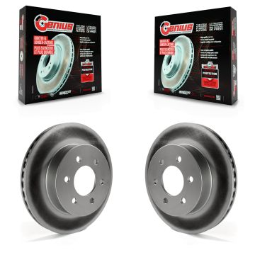 Front Coated Disc Brake Rotors Pair For Dodge Dakota Durango KG-100113