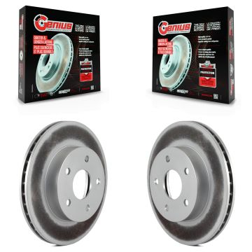 Front Coated Disc Brake Rotors Pair For 1999-2004 Jeep Grand Cherokee KG-100115