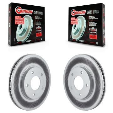Front Coated Brake Rotors Pair For Chrysler Sebring Mitsubishi Lancer Galant Eclipse Dodge KG-100117