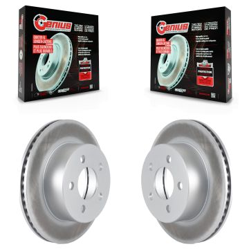 Front Coated Disc Brake Rotors Pair For Jeep Wrangler Cherokee Grand Wagoneer TJ KG-100118