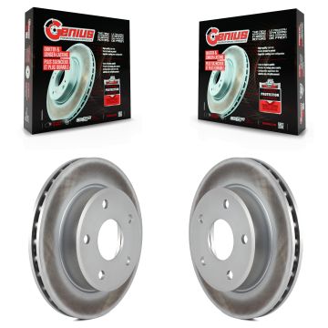 Front Coated Disc Brake Rotors Pair For Dakota Dodge Ram Mitsubishi Raider KG-100129