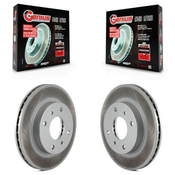 Front Coated Disc Brake Rotors Pair For Nissan Sentra 240SX Axxess Stanza INFINITI G20 KG-100149