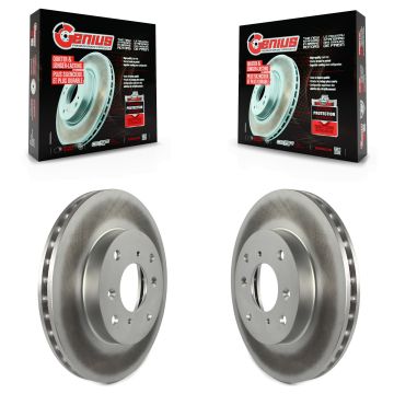 Front Coated Disc Brake Rotors Pair For Honda Accord Prelude Acura CL KG-100160
