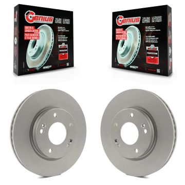 Front Coat Brake Rotor Pair For 2001-2006 Hyundai Santa Fe With 276mm Diameter KG-100194