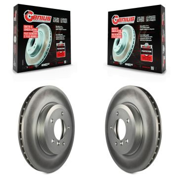 Front Coated Disc Brake Rotors Pair For BMW 330Ci Z4 320i 330i 330xi KG-100196