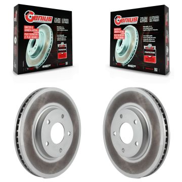 Front Coated Disc Brake Rotors Pair For Nissan Quest INFINITI Q45 M45 KG-100200