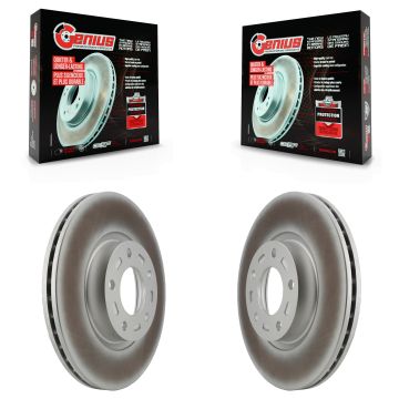 Front Coated Disc Brake Rotors Pair For Mazda 3 5 Sport KG-100214