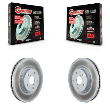 Front Coated Disc Brake Rotors Pair For Subaru Outback WRX Legacy Tribeca B9 KG-100239