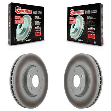Front Coat Brake Rotor Pair For Kia Hyundai Sonata Forte Tucson Optima Sportage Rondo Koup KG-100252
