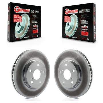 Front Coated Disc Brake Rotors Pair For Lexus IS250 KG-100260