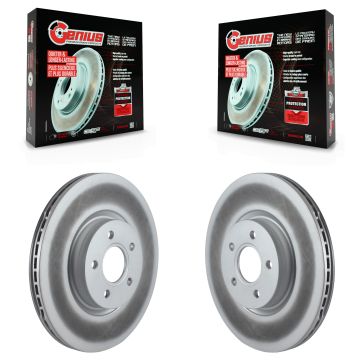 Front Coated Brake Rotors Pair For Ford Escape Focus Transit Connect Volvo S40 Lincoln MKC KG-100269